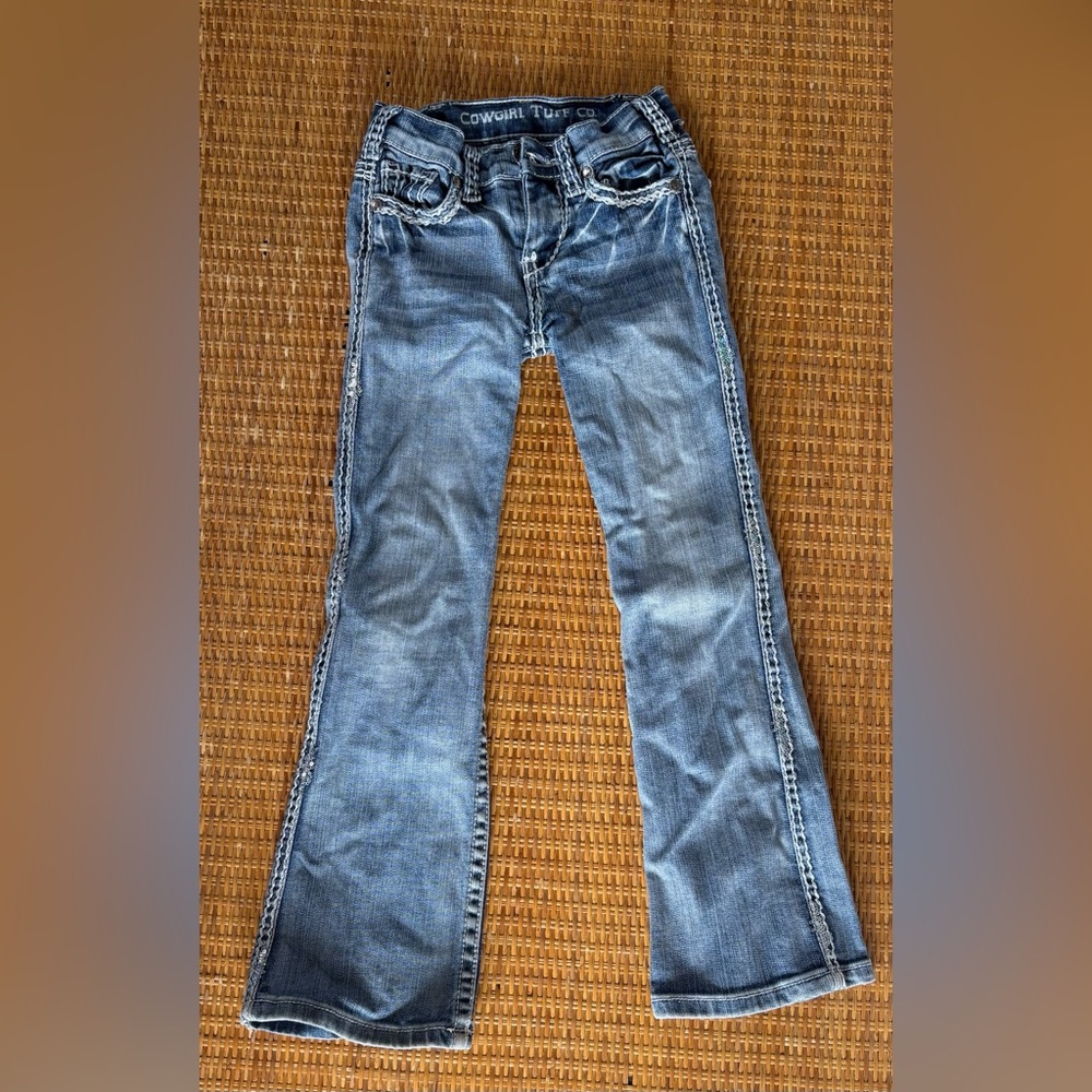 Girls Cowgirl Tuff Bedazzled Jeans